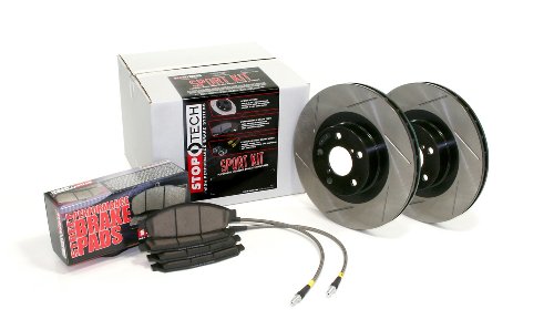 Image of Stoptech 977.40009R Sport Axle Pack, Slotted, Rear