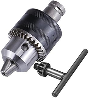 Bestgle1.5-13mmドリルチャック メタルキー付き インパクトレンチ ソケット インパクトレンチ変換ツール 1/2インチアダプターソケット1/2-20UNF ブラック