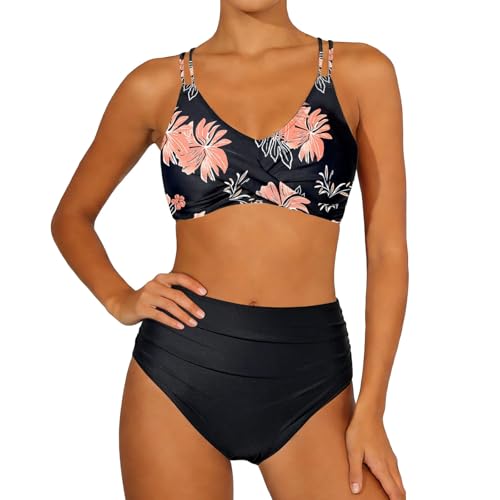 Maillot de bain deux pièces push-up pour sculpter la silhouette avec fronces