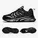 AFWIE Safety Steel Toe Shoes for Men Women Slip Resistant Work Sneakers Wide Composite Toe Air Cushioning Lightweight Comfortable Tennis Shoe 39 Black