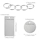 AIZHAZHA 40 Stück Edelstahl Anhänger Blanko, Runde/Rechteckige Leere Anhänger Schlüsselanhänger Rohlinge Metall, Stanzen Rohlinge Hundemarken Beschriftbar, Blank Stamping Dog Tag, Pendants Halsketten