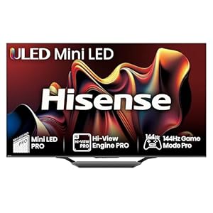 Hisense 75 Inch 144Hz Mini-LED Smart TV 75U7NQTUK - Quantum Dot Colour, Dolby Vision IQ & Atmos, iMax Enhanced, Built-in Subwoofer and Vidaa OS with Freely, Youtube, Netflix and Disney+ (2024 Model)