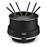 TEFAL EASY FONDUE Fondue électrique 6 personnes, 800W,Thermostat réglable, Capot + 6 pics ...