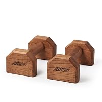 Parallettes En Bois 25 Cm - Poignées De Pompes Antidérapantes, Pour Musculation, Fitness, Calisthénics à La Maison
