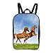 Produktbild GuiSoHn Rucksack Tierlaufendes Pferd Druck Backpack Jungen Mädchen Lässig Schultasche Kinder Daypack