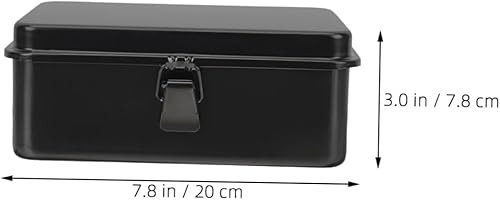 Miniatura 2 de VILLCASE 2PCS Small Metal Toolbox Portable Hard Storage Case Featuring Reliable Locking Compact Organizer for Home Garage Workshop DIY and