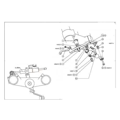 Stabilisateur direction moto contre vibrations guidon kit support MT09 - 7