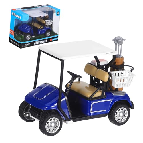 Diecast Golf Cart Model Realistic Decorative Desktop Golf Cart Pullback for Home Office Decor Modern Rustic Golf Cart Craft for Living Room Study