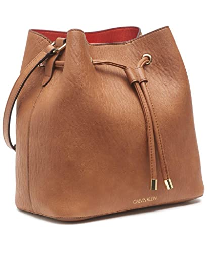 Calvin Klein Gabrianna Novelty Bucket Shoulder Bag, Caramel #TOP5