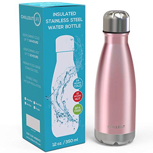 Image of CHILLOUT LIFE 12oz Kids Insulated Stainless Steel Water Bottle, Leak Proof