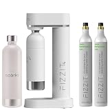 Fizzit SpΓ€rklΓ― Stainless Steel Sparkling Water Maker with 2 CO2 Cylinders & 1L Reusable Bottle β Soda Streaming Machine Carbonated Water Maker for Home β No Electricity Needed, Dishwasher Safe