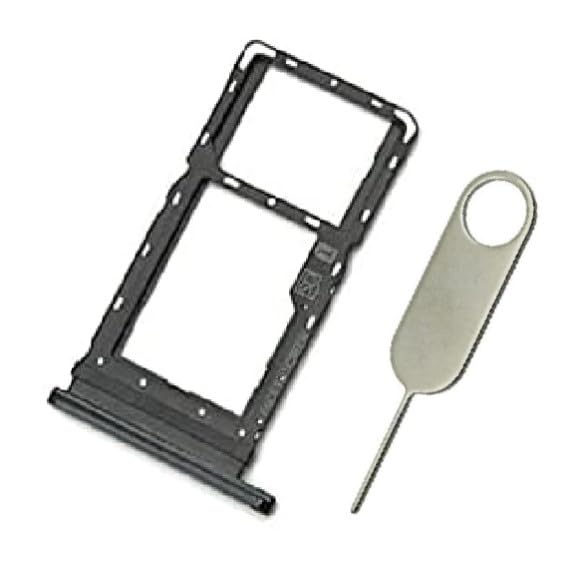 PHONSUN G Power 2021 Single Sim Card Tray MicroSD SD Holder Replacement for Motorola Moto G Power 2021 (XT2117) - Flash Gray