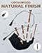 Highland Redstone Scottish Bagpipe – Full Size Cocuswood Bagpipe in Rosewood Finish with Silver Plain Mounts & Free Tutor Book in Various Tartans (Black Watch Tartan)