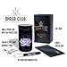 Shrub Club Smellproof Jar - Includes Airtight Black Glass Herb Storage Jar with Marker, Odor-Proof Bag & Humidity Pack (Lotus 250ml)