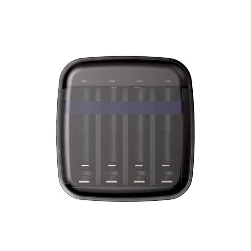XTAR Cargador de procesador para 4 baterías de Iones de Litio y NiMH en tamaño AA / R6, AAA / R03 Universal y rápido Modelo: ET4S Cover