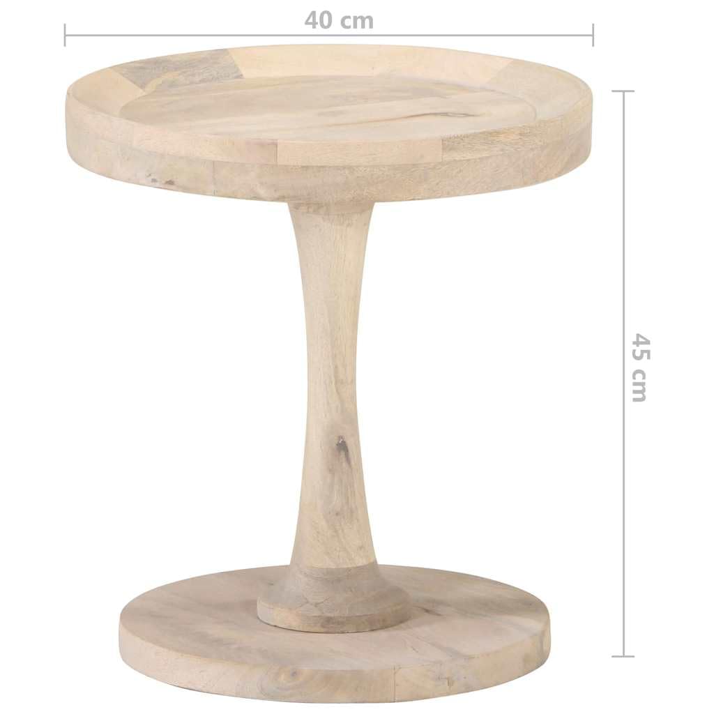 Tavolino Ø 40 x 45 cm in legno massiccio di mango vintage
