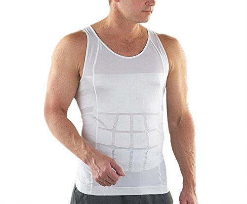 Men's Body Shaper Vest for Weight Loss Slimming Shirt Compression Waist Underwear