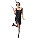 Produktbild TecTake dressforfun Frauenkostüm Charleston | Verführerisches, kurzes Kleid | Inkl. Haarband mit Feder (XXL | Nr. 301584)