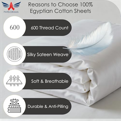 Image of Wyoming King - 84 inch x 84 inch Size Luxury 600 Thread-Count 100% Egyptian Long Staple Cotton Sheets Set Sheet Set Soft & Silky Sateen Weave 40 Inch Deep-Pockets - Wyoming King, Chocolate