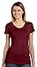 Bella 8413 Womens Triblend Short Sleeve Tee - Maroon Triblend, Large