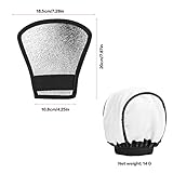 Flash Diffuser Silver, Flash Diffuser, Universal Flash Diffuser, Mini Flash Reflector Silver, 2 in 1 Flash Reflector, Universal Fabric Diffuser, Lightweight Speedlite Softbox Diffuser, Pack of 2 - Image 4