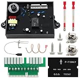 RV Water Heater Replacement Kit fit for Atwood & Dometic – Includes 91365 Circuit Board, 91447 Thermostat, 93868 Spark Probe Igniter Electrode – Fits GC6AA-10E GC10A-4E GCH6A-10E–3-in-1 Repair Pack