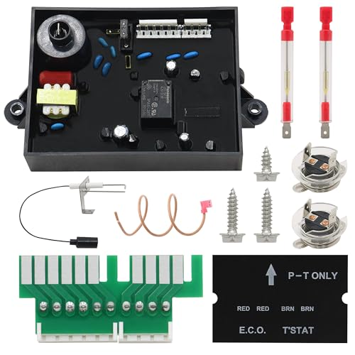 RV Water Heater Replacement Kit fit for Atwood & Dometic – Includes 91365 Circuit Board, 91447 Thermostat, 93868 Spark Probe Igniter Electrode – Fits GC6AA-10E GC10A-4E GCH6A-10E–3-in-1 Repair Pack