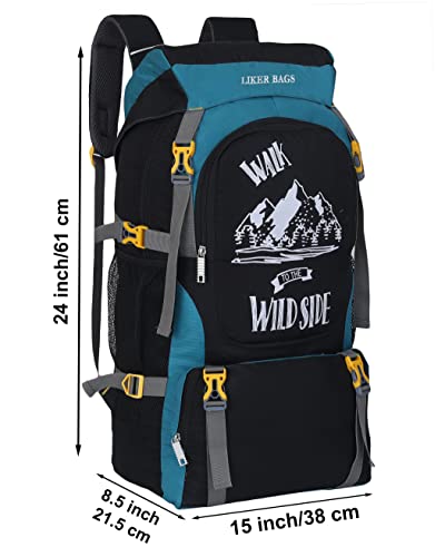 Image of Liker Bag Rucksack Hiking Daypack, Wild Life, for Women, Men, Girls, Camping, Travelling