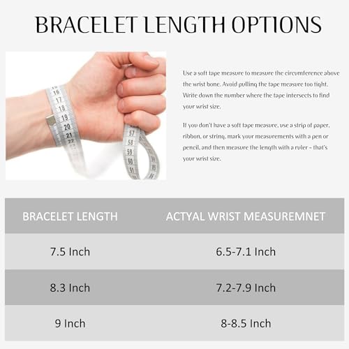 RANKEEF 5PC Chain Bracelet for Men - Stainless Steel Figaro Rope Cuban Link Set 7.5/8.3/9 Inches Mens Silver Bracelet- Gifts for Dad, Husband, Boyfriend4