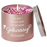 Funnli Geburtstagsgeschenk für Frauen, 9OZ Duftkerzen Geschenke für Frau Freundin Mama Schwester Tochter zur 18 20 30 40 50 Geburtstag, Beste Freundin Geburtstag Geschenk