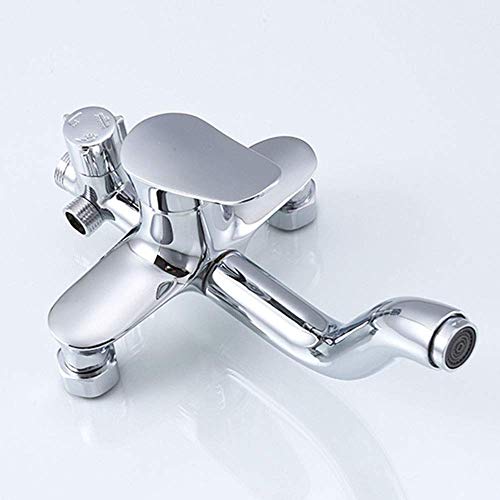 Mitigeur douche anti-brûlure mural thermostatique avec douchette et robinet - 2