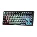EPOMAKER TH80 V2 75% Kabellose Mechanische Gaming-Tastatur, 8000mAh&2,4G/BT, Hot-Swap, Mac Modifier, RGB, Programmierbare Tasten & Knopf, Creamy Tastatur für Mac/PC (Schwarz, Creamy Jade)