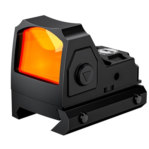 2 MOA Red Dot Sight for Pistol - Motion Awake Red Dot Sight, Reflex Sight Red Dot Scope Optics with 12 Brightness Adjustment Mini Red Dot Scope with Adapter Plate for MOS and 20mm Picatinny Base