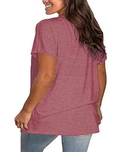 Plus Size Smooth As Tennessee Whiskey Shirt Women Ring Hole Sleeveless Sexy V-Neck Country Music Tank Top B Pink #TOP2