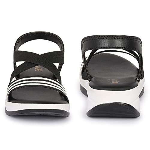 Image of Longwalk Women Casual Sandal Stripe Print Multi Strap