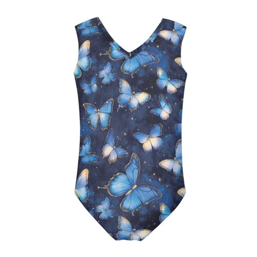 Image of Swimsuits for Girls 3-14 Summer Kids Bathing Suits Gymnastics Leotards One Piece Swimwear