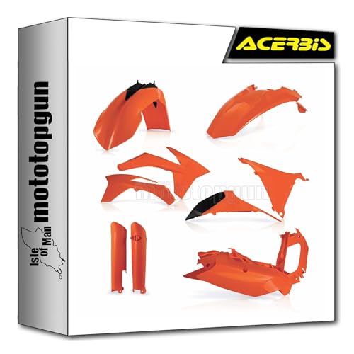 Cache carénage orange Acerbis flexible anti-choc pour KTM EXC-F 450