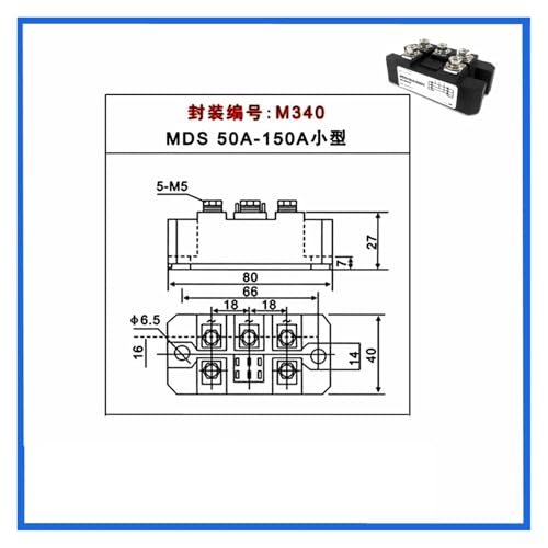 Pont redresseur triphasé module de diode 1000V 1200V radiateur 20150 intégré