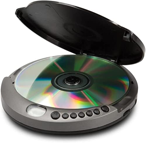 GPX PC807B Leitor de MP3/CD portátil pessoal com proteção anti-pular com fones de ouvido estéreo, pr