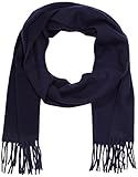  GANT Herren Schal SOLID LAMBSWOOL WOVEN SCARF 91470, Einfarbig, Gr. One size, Blau (NAVY 405)
