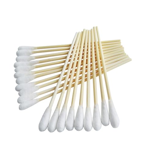 ARTSEWPLY 200個 入り綿棒 木製スティック 高吸収性シングルチップ 掃除用 耳かきや清浄に 安定した持ち手で旅行にも便利