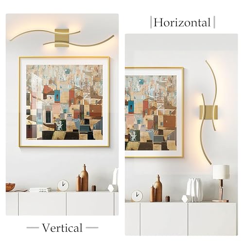 Image of KARTOOSH Hardwired LED Vanity Lights for Bathroom | 2 Pack 31.5 Inch, 3CCT Dimmable, Waterproof, Rustproof, Bathroom Light Fixtures Over Mirror