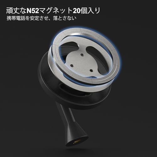 MINIFOCUS 1/4"-20ネジ穴付き磁気三脚電話マウントアダプター の商品画像 5