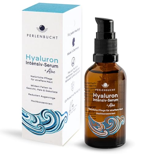 Hyaluron Serum hochdosiert (1,1%) mit Bio-Aloe – Intensive Feuchtigkeit & glattere Haut – Parfümfrei, Vegan & Made in Germany – 50 ml