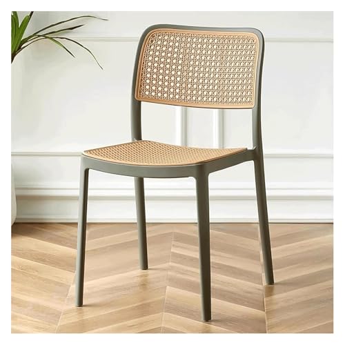 Stapelbarer Rattan-Esszimmerstuhl mit Armlehnen, atmungsaktiver...