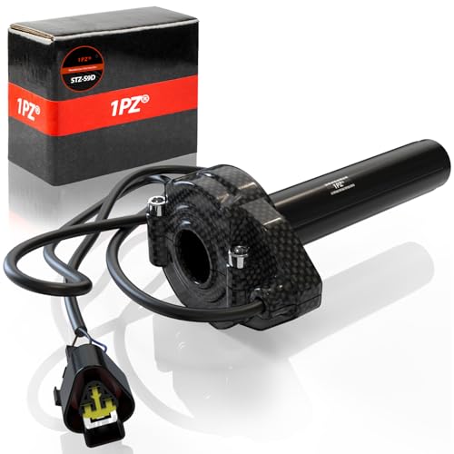 1PZ STZ-S9D Surron Throttle Handle Imitation Carbon Fiber Throttle Grips Quick Twister with Throttle Cable Throttle Kit for Electrice Dirt Bike Light Bee Sur Ron S Surron X X160 X260