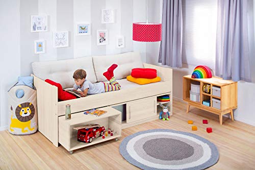 BioKinder Kojenbett Funktionsbett Kinder-Bett mit Unterbettkommode und...