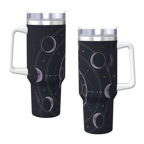 Botella de agua de fútbol de 40 oz: vaso termo reutilizable para auto 4