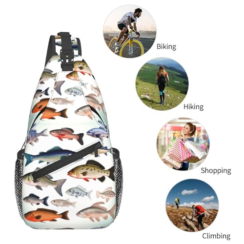 Mochila Pequeña Crossbody Negra para Senderismo miniatura 5