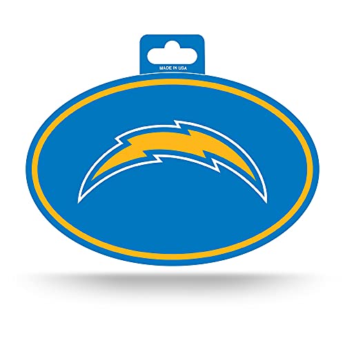 Rico Industries NFL Los Angeles Chargers Color Team Logo Oval Sticker
